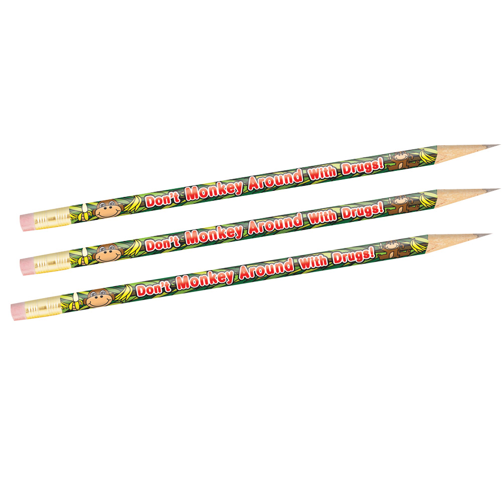 Dont Monkey Around With Drugs (100 Pack) Pencil