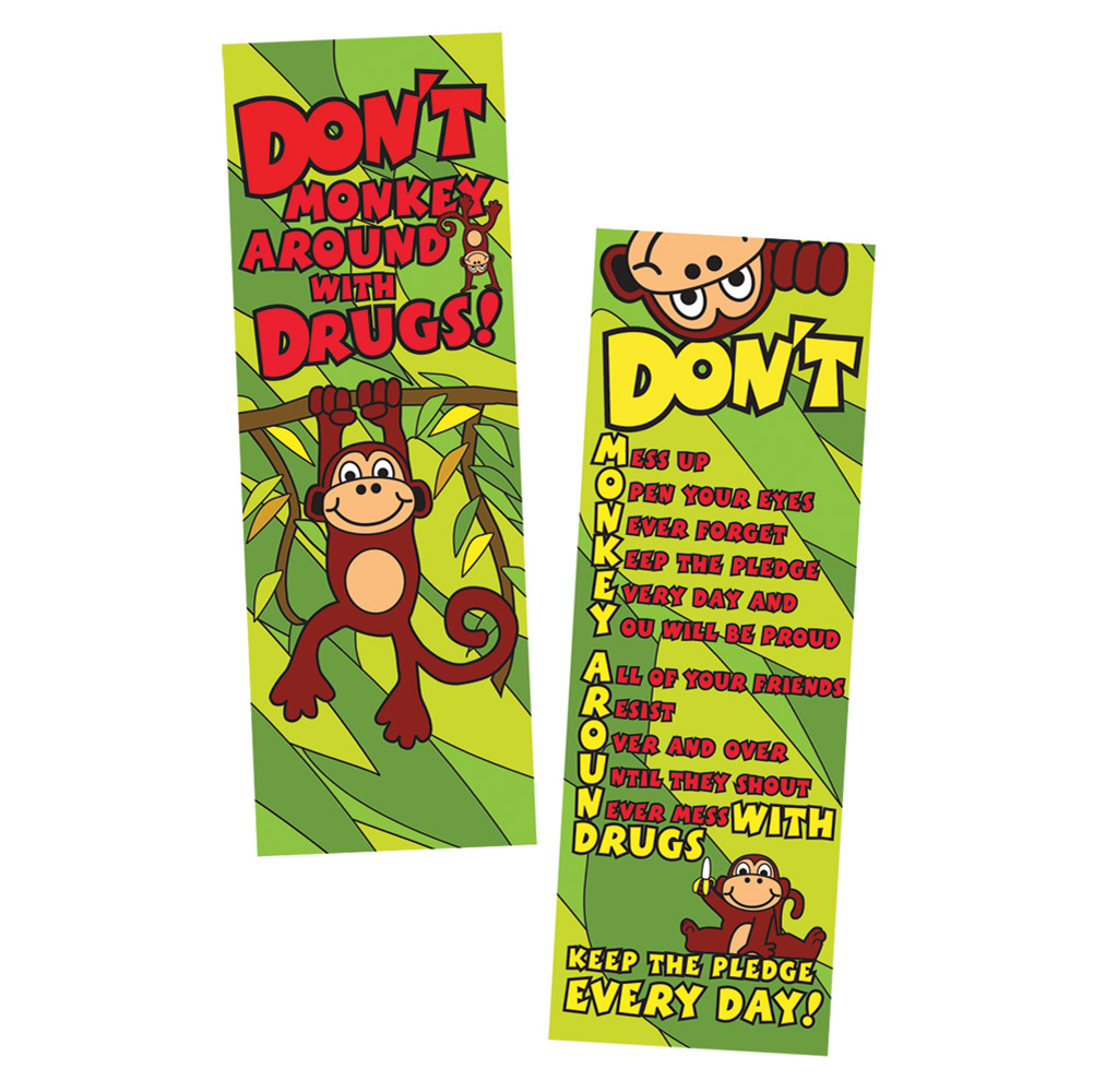 Dont Monkey Around With Drugs (50 Pack) Bookmark