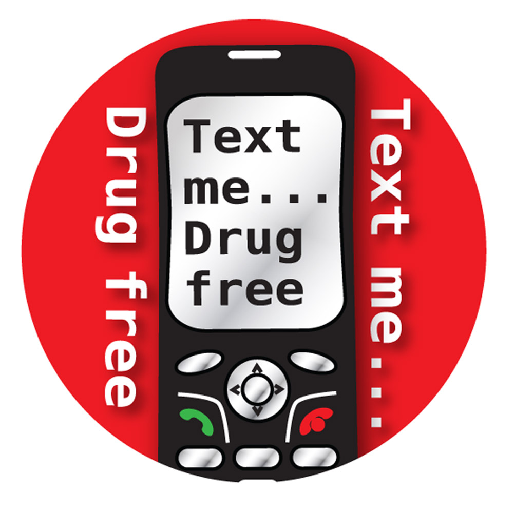 Text Me...Drug Free (200 Pack) Stickers On A Roll
