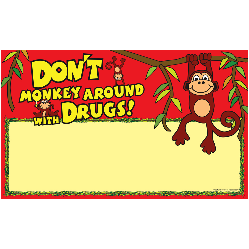 Dont Monkey Around with Drugs Sign Up Banner
