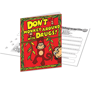 Don't Monkey Around With Drugs (25 Pack) Activity Book